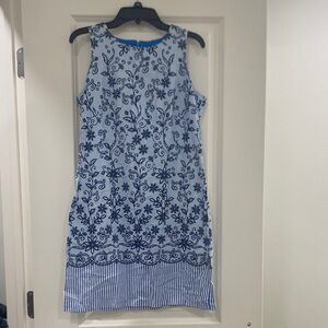 Maggy L Navy and White Floral  Dress